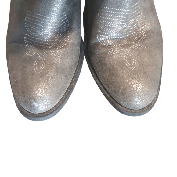 Rampage Metallic Gray Walden Women's Cowboy Boots Size 7.5 M Western Boots - Picture 4 of 13